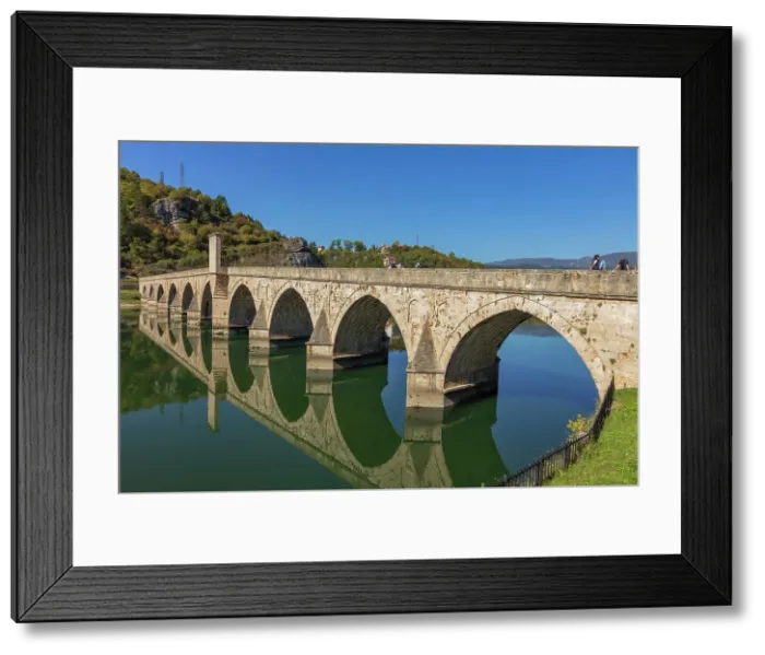 Framed Print : Mehmed Pasa Sokolovic bridge, 1577, Drina river, Visegrad, Bosnia Framed Print : Mehmed Pasa Sokolovic bridge, 1577, Drina river, Visegrad, Bosnia