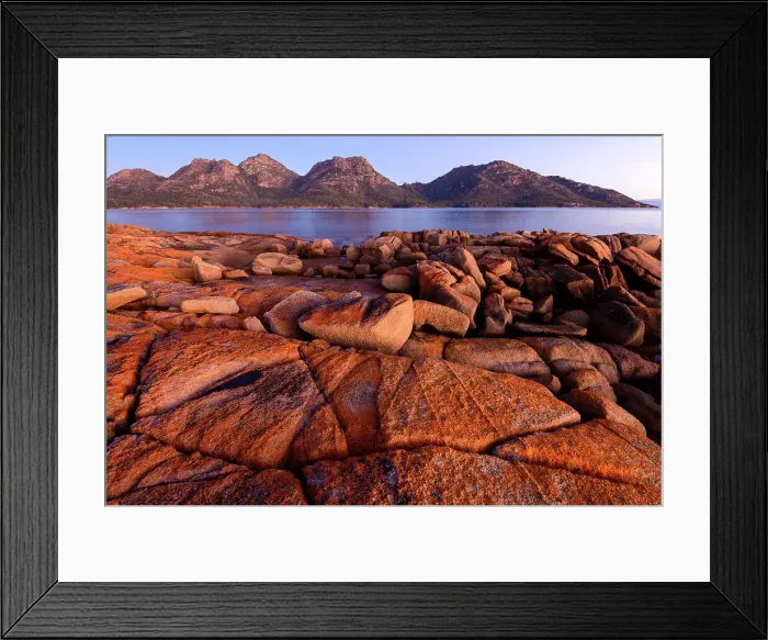Framed Print : Australia, Tasmania, East Coast, Coles Bay, Freycinet National Park, The Hazards Framed Print : Australia, Tasmania, East Coast, Coles Bay, Freycinet National Park, The Hazards