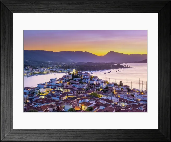 Framed Print : Poros Island, Saronic Islands, Greece Framed Print : Poros Island, Saronic Islands, Greece