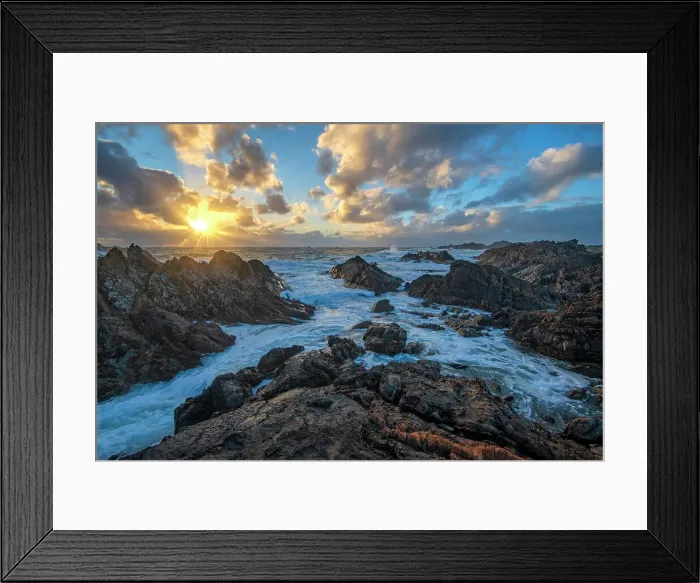Framed Print : Australia, Tasmania, Tarkine Coast, Couta rocks, sunset Framed Print : Australia, Tasmania, Tarkine Coast, Couta rocks, sunset