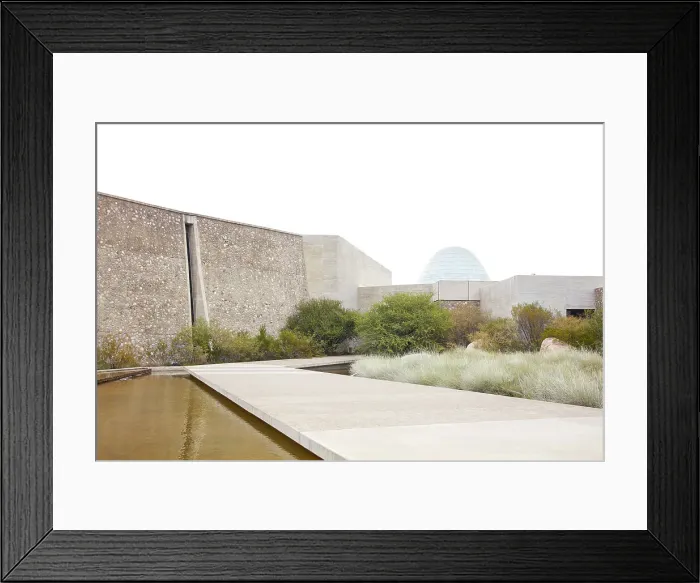 Framed Print : The entrance path of the Zuccardi winery, Paraje Altamira, San Carlos, Valle de Uco, Mendoza, Argentina