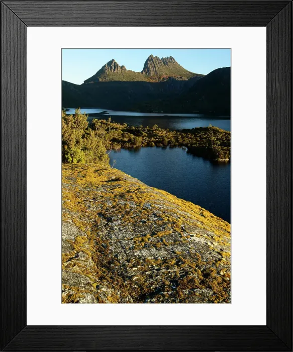 Framed Print : Australia, Tasmania, Cradle Mountain, Lake St Clair National Park, Dove lake
