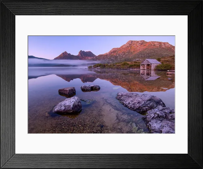 Framed Print : Australia, Tasmania, Cradle Mountain, Lake St Clair National Park, Dove lake Framed Print : Australia, Tasmania, Cradle Mountain, Lake St Clair National Park, Dove lake