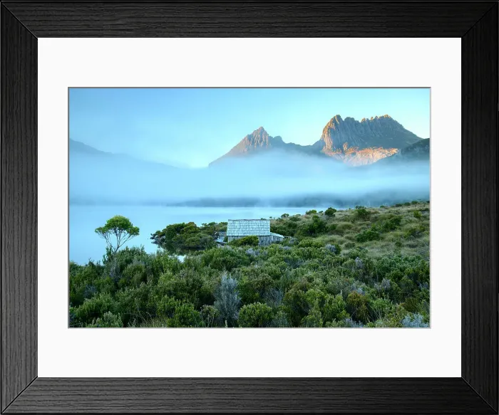 Framed Print : Australia, Tasmania, Cradle Mountain, Lake St Clair National Park, Dove lake