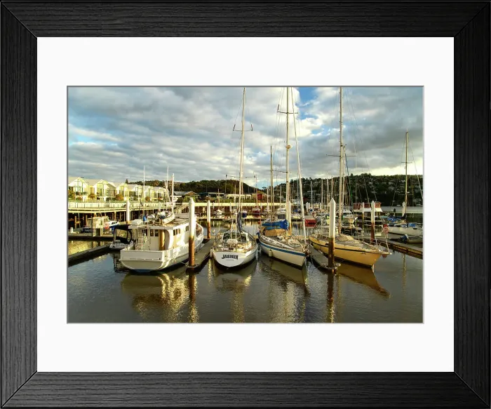 Framed Print : Australia, Tasmania, Launceston, Marina Framed Print : Australia, Tasmania, Launceston, Marina
