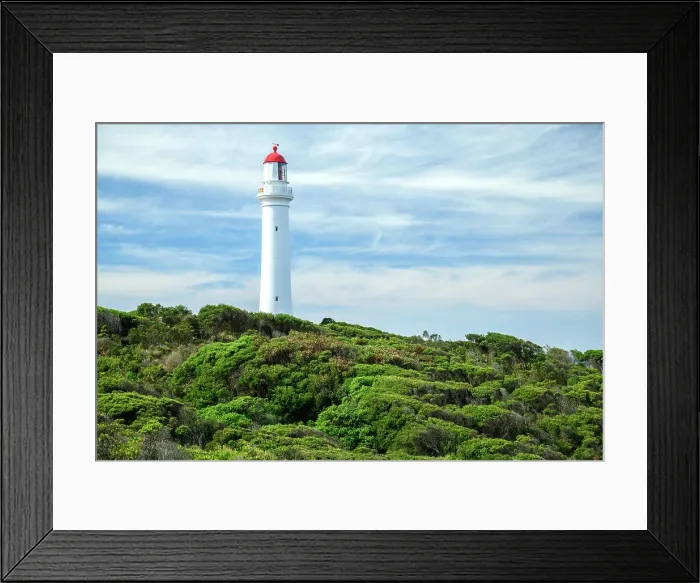 Framed Print : Australia; Victoria;Fairway Haven, Great Ocean road, Split Point Lighthouse