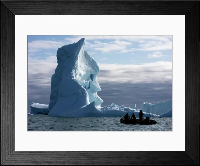 Framed Print : Viking Ice Berg in the Arctic Cirlce, Canada Framed Print : Viking Ice Berg in the Arctic Cirlce, Canada