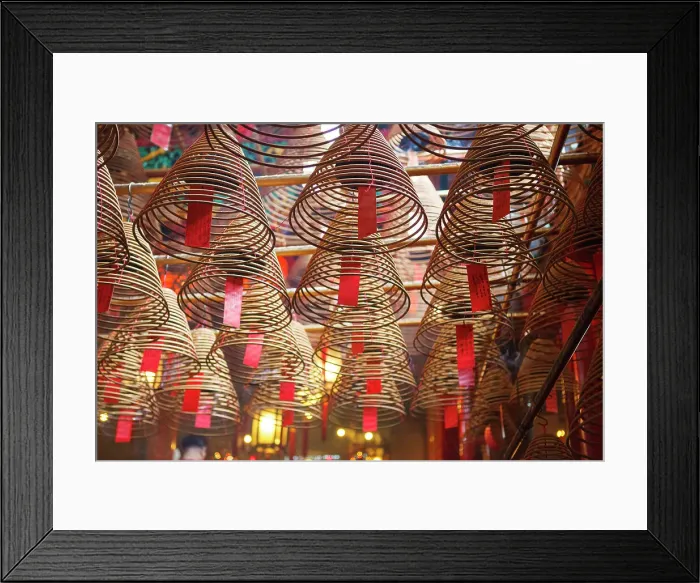 Framed Print : Incense coils at Mam Mo temple, Hong Kong Island, Hong Kong Framed Print : Incense coils at Mam Mo temple, Hong Kong Island, Hong Kong