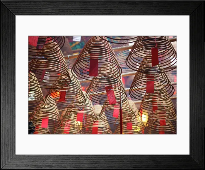 Framed Print : Incense coils at Mam Mo temple, Hong Kong Island, Hong Kong Framed Print : Incense coils at Mam Mo temple, Hong Kong Island, Hong Kong