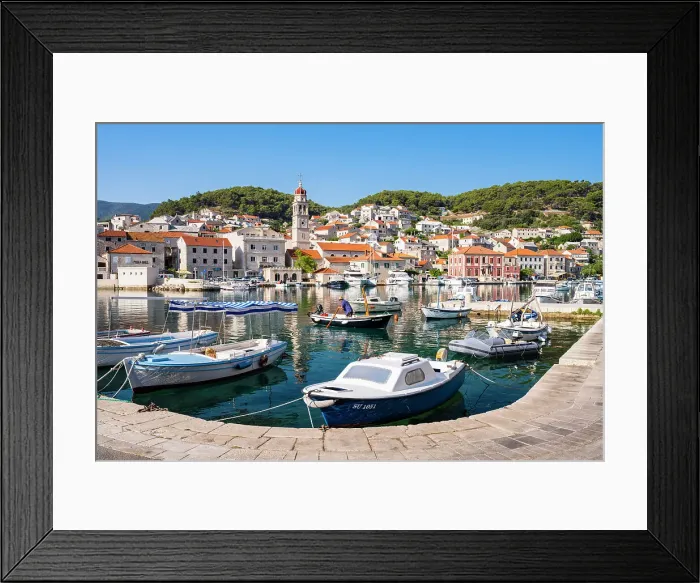 Framed Print : Pucisca on the island of Brac, Damatia, Adriatic Coast, Croatia Framed Print : Pucisca on the island of Brac, Damatia, Adriatic Coast, Croatia