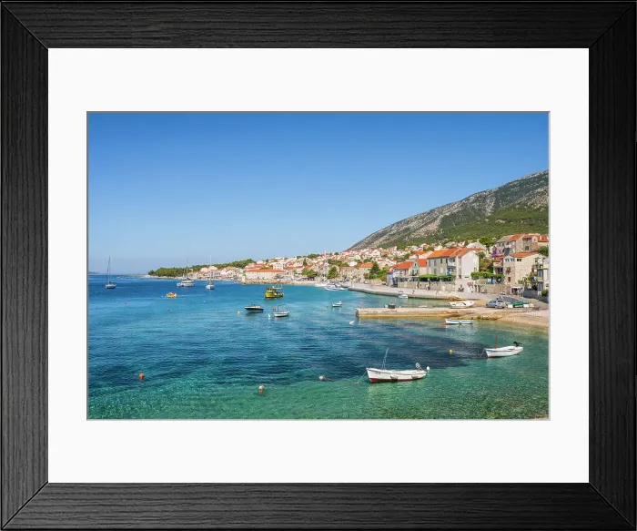 Framed Print : Bol, Brac, Damatia, Adriatic Coast, Croatia Framed Print : Bol, Brac, Damatia, Adriatic Coast, Croatia