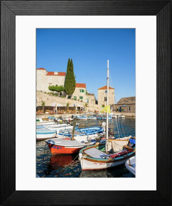 Framed Print : Bol, Brac, Damatia, Adriatic Coast, Croatia Framed Print : Bol, Brac, Damatia, Adriatic Coast, Croatia