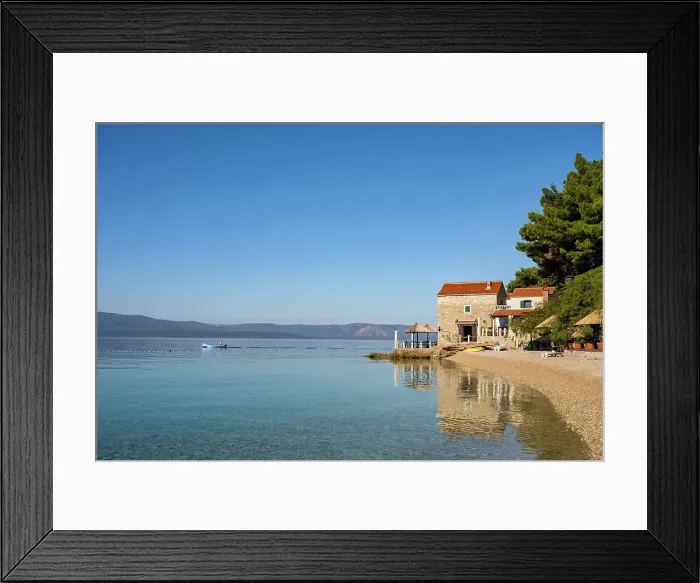 Framed Print : Plaza Kotlina, Bol, Brac, Damatia, Adriatic Coast, Croatia Framed Print : Plaza Kotlina, Bol, Brac, Damatia, Adriatic Coast, Croatia