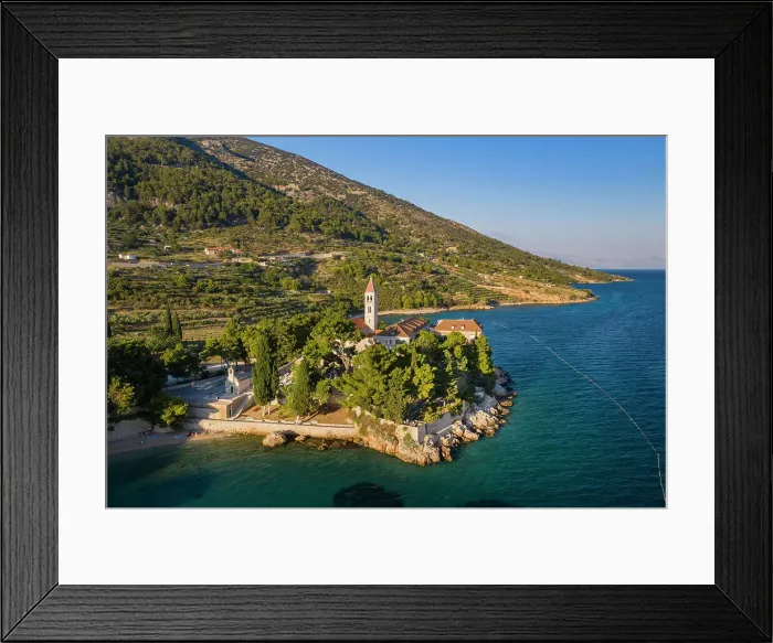 Framed Print : Plaza Kotlina, Bol, Brac, Damatia, Adriatic Coast, Croatia Framed Print : Plaza Kotlina, Bol, Brac, Damatia, Adriatic Coast, Croatia