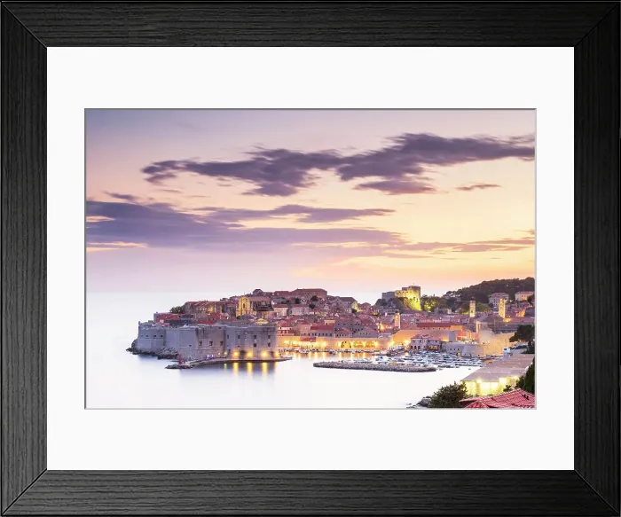 Framed Print : Dubrovnik, Dalmatian Coast, Adriatic, Croatia