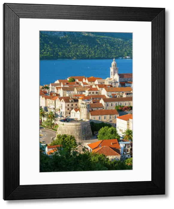 Framed Print : Korcula Old Town. Korcula, Dalmatia, Croatia Framed Print : Korcula Old Town. Korcula, Dalmatia, Croatia