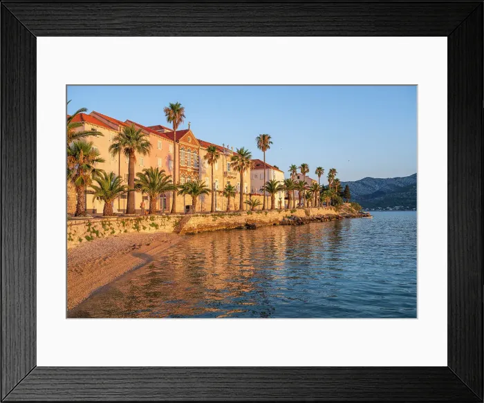 Framed Print : Korcula Old Town. Korcula, Dalmatia, Croatia
