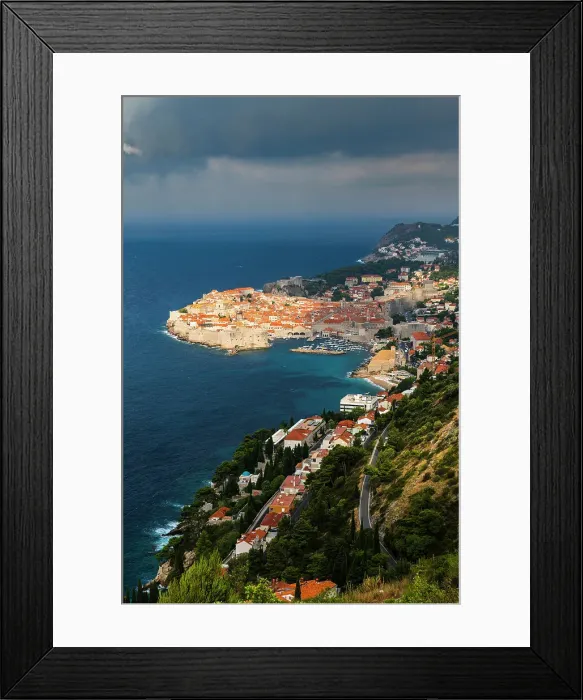 Framed Print : Dubrovnik, Dalmatian Coast, Adriatic, Croatia Framed Print : Dubrovnik, Dalmatian Coast, Adriatic, Croatia