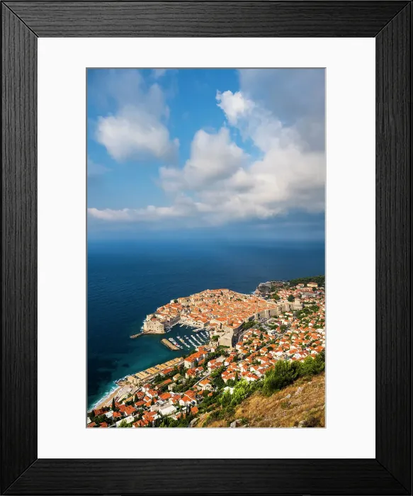 Framed Print : Dubrovnik, Dalmatian Coast, Adriatic, Croatia Framed Print : Dubrovnik, Dalmatian Coast, Adriatic, Croatia