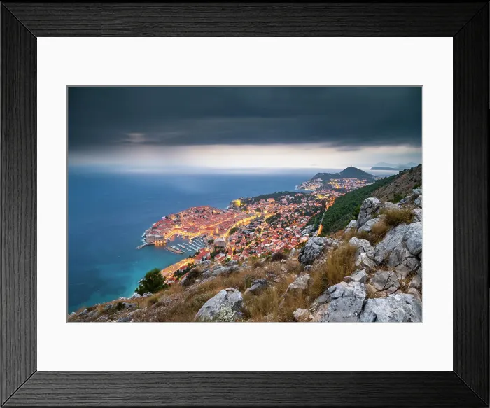 Framed Print : Dubrovnik, Dalmatian Coast, Adriatic, Croatia Framed Print : Dubrovnik, Dalmatian Coast, Adriatic, Croatia