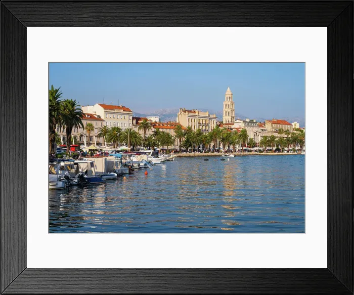 Framed Print : Split Old Town, Split, Dalmatian Coast, Adriatic Sea, Croatia