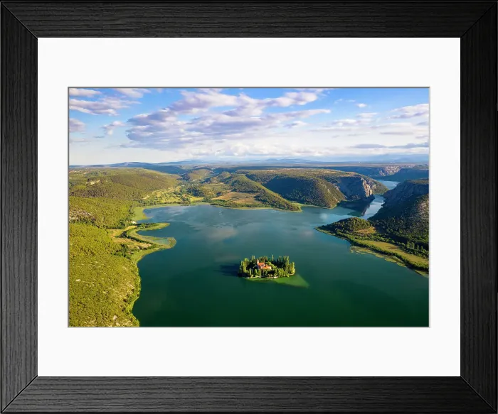 Framed Print : Visovac Monastery, part of the Franciscan Province of the Most Holy Redeemer based in Split, is a Catholic monastery on the island of Visovac in the Krka National Park, Croatia Framed Print : Visovac Monastery, part of the Franciscan Province of the Most Holy Redeemer based in Split, is a Catholic monastery on the island of Visovac in the Krka National Park, Croatia