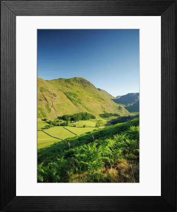 Framed Print : Beautiful scenery, Hellvelyn, the Lake District, England
