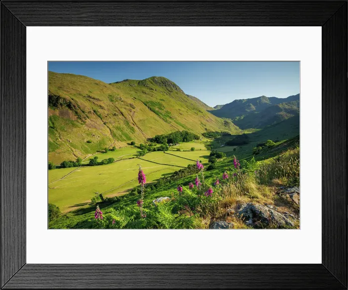 Framed Print : Beautiful scenery, Hellvelyn, the Lake District, England
