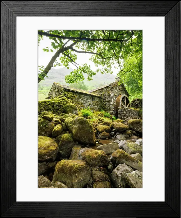 Framed Print : Borrowdale Mill, the Lake District, England Framed Print : Borrowdale Mill, the Lake District, England