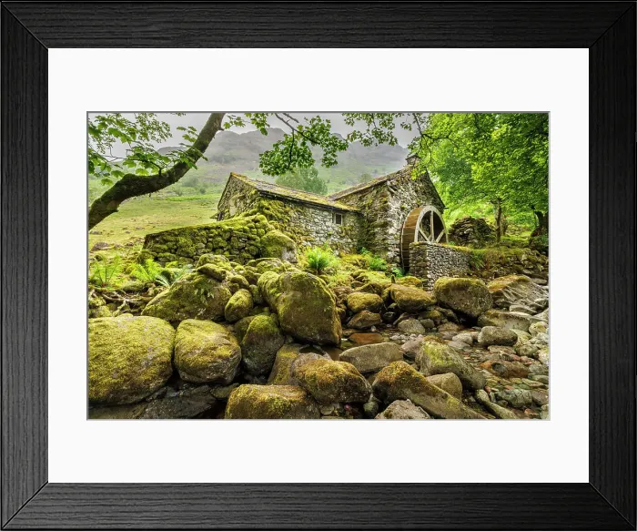 Framed Print : Borrowdale Mill, the Lake District, England Framed Print : Borrowdale Mill, the Lake District, England