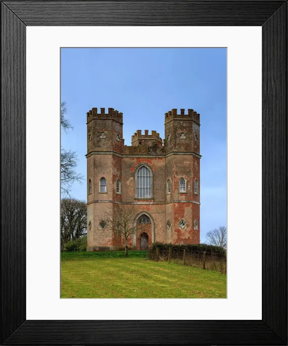 Framed Print : The Belvedere Tower, Powderham, Devon, England Framed Print : The Belvedere Tower, Powderham, Devon, England