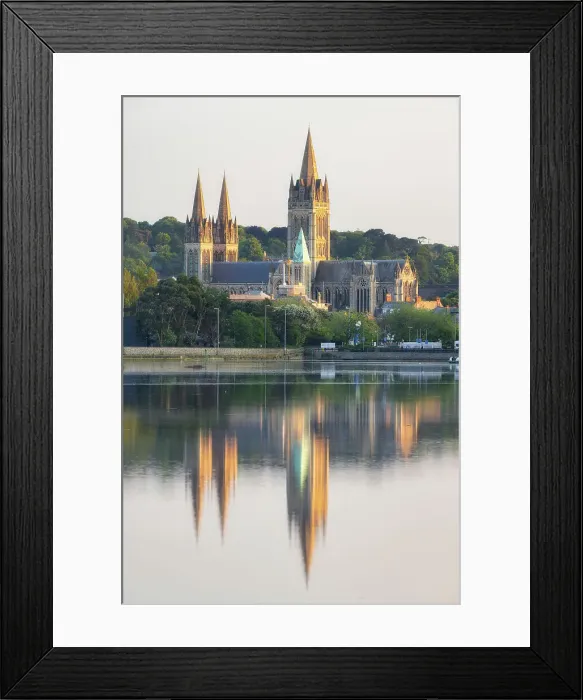Framed Print : Truro Cathedral reflected in Truro River at high tide, Cornwall, England, UK Framed Print : Truro Cathedral reflected in Truro River at high tide, Cornwall, England, UK