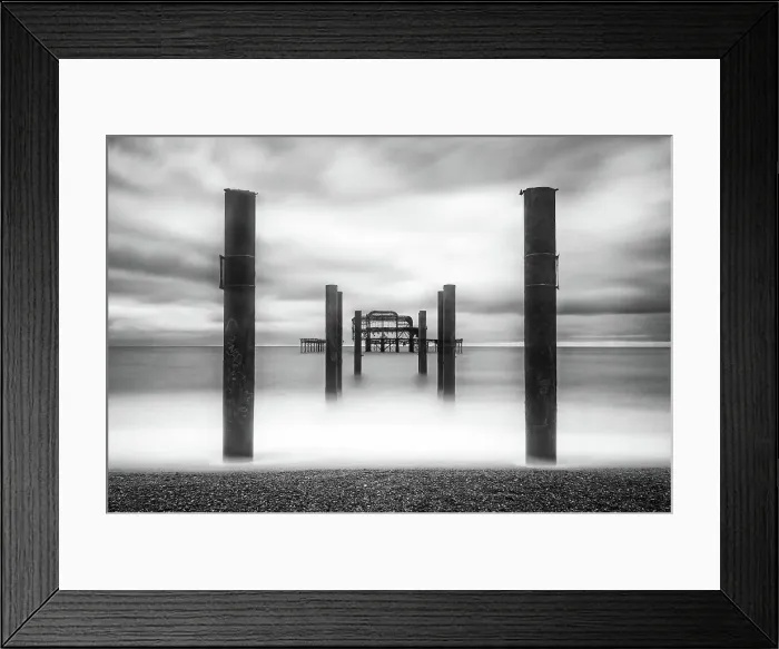 Framed Print : Remains of the West Pier, Brighton, East Sussex, England Framed Print : Remains of the West Pier, Brighton, East Sussex, England