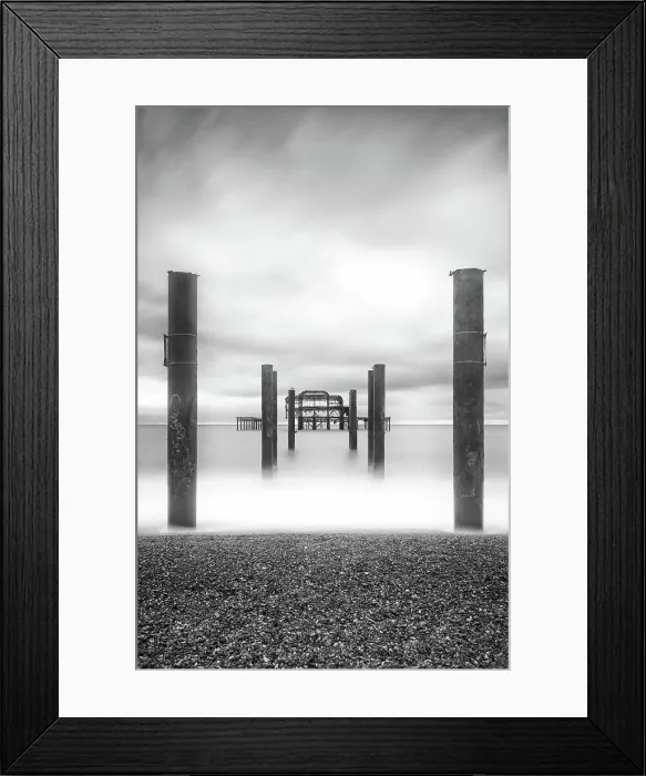Framed Print : Remains of the West Pier, Brighton, East Sussex, England Framed Print : Remains of the West Pier, Brighton, East Sussex, England