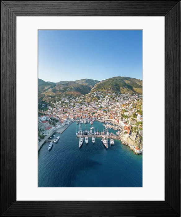 Framed Print : Harbour of Hydra Town, Hydra (Ydra), Saronic Islands, Greece Framed Print : Harbour of Hydra Town, Hydra (Ydra), Saronic Islands, Greece