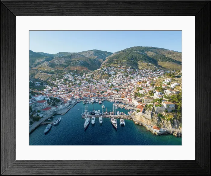 Framed Print : Harbour of Hydra Town, Hydra (Ydra), Saronic Islands, Greece Framed Print : Harbour of Hydra Town, Hydra (Ydra), Saronic Islands, Greece