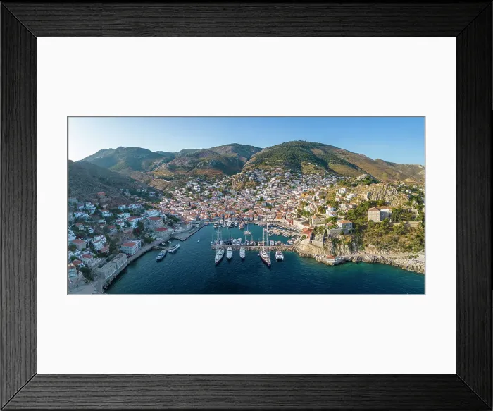 Framed Print : Harbour of Hydra Town, Hydra (Ydra), Saronic Islands, Greece Framed Print : Harbour of Hydra Town, Hydra (Ydra), Saronic Islands, Greece