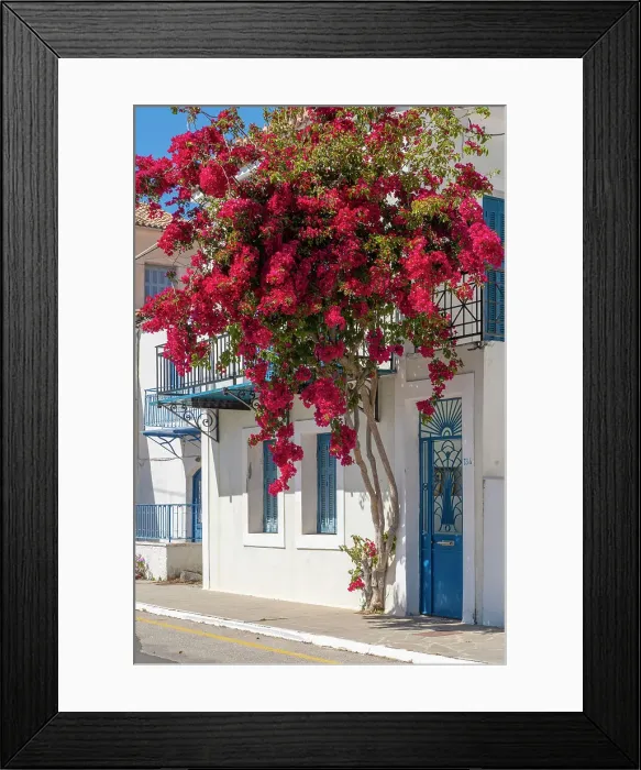 Framed Print : Poros Island, Saronic Islands, Greece