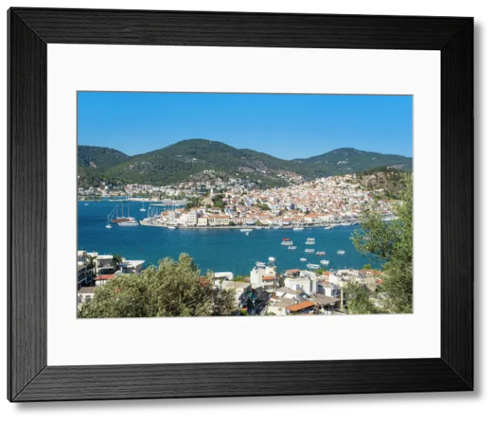 Framed Print : Poros Island from Galatas, Saronic Islands, Greece Framed Print : Poros Island from Galatas, Saronic Islands, Greece