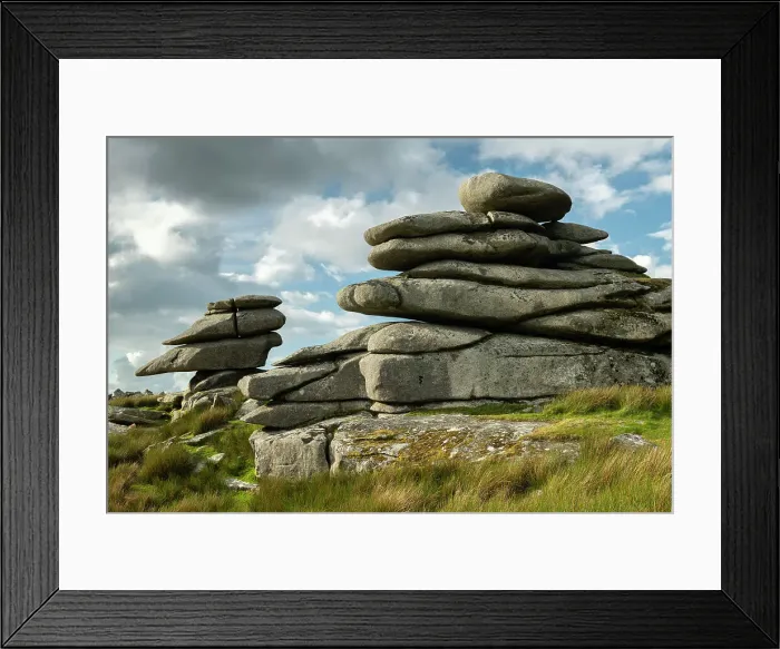 Framed Print : Granite outcrops on Stowes Hill in Bodmin Moor, Minions, Cornwall, England. Summer (June) 2019 Framed Print : Granite outcrops on Stowes Hill in Bodmin Moor, Minions, Cornwall, England. Summer (June) 2019