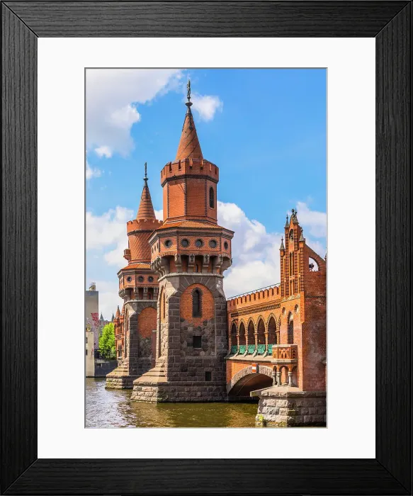Framed Print : Oberbaum Bridge, Berlin, Germany, Europe Framed Print : Oberbaum Bridge, Berlin, Germany, Europe