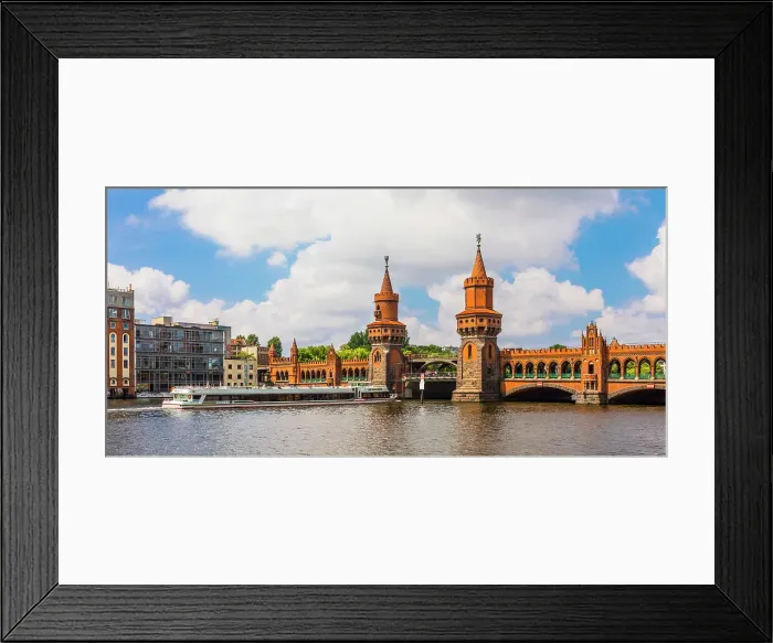 Framed Print : Oberbaum Bridge, Berlin, Germany, Europe Framed Print : Oberbaum Bridge, Berlin, Germany, Europe