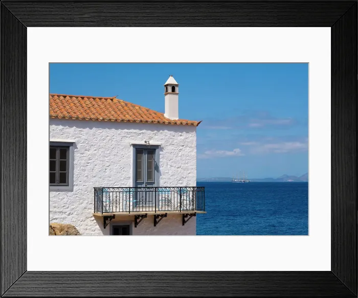 Framed Print : Kaminia Port near Hydra Town, Hydra (Ydra), Saronic Islands, Greece Framed Print : Kaminia Port near Hydra Town, Hydra (Ydra), Saronic Islands, Greece