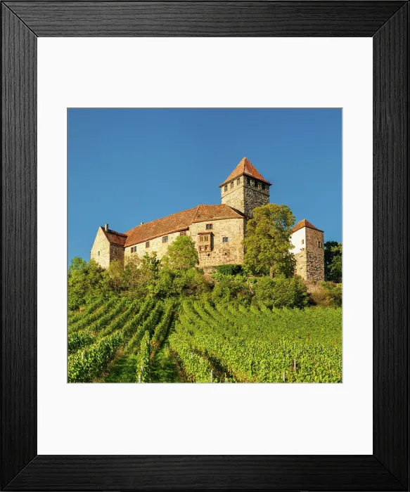 Framed Print : Burg Lichtenberg Castle, Oberstenfeld, Bottwartal, Baden-Wurttemberg, Germany