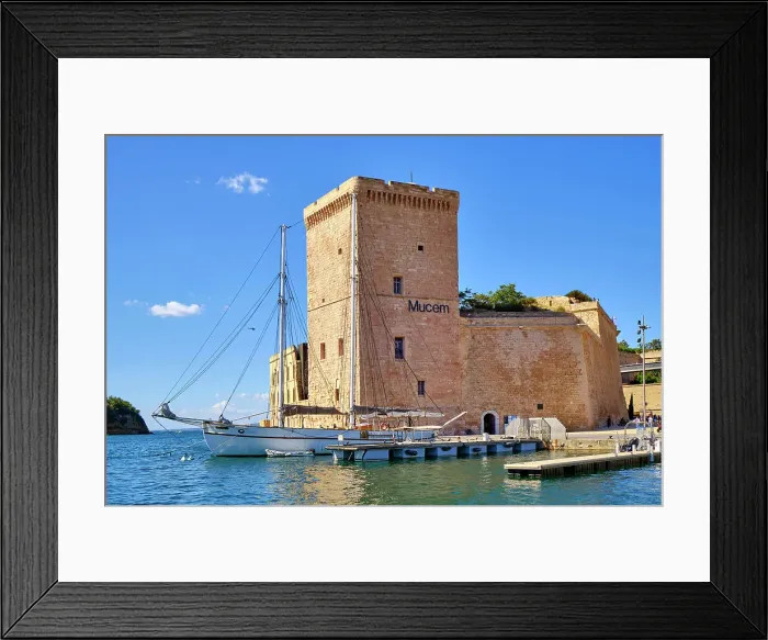 Framed Print : Fort Saint-Jean is a fortification in Marseille, built in 1660 by Louis XIV at the entrance to the Old Port (Vieux Port). France Framed Print : Fort Saint-Jean is a fortification in Marseille, built in 1660 by Louis XIV at the entrance to the Old Port (Vieux Port). France