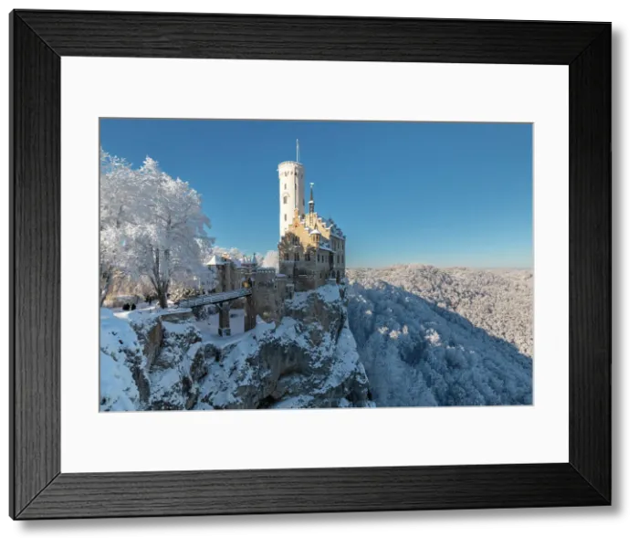 Framed Print : Lichtenstein Castle, Swabian Jura, Baden-Wurttemberg, Germany Framed Print : Lichtenstein Castle, Swabian Jura, Baden-Wurttemberg, Germany
