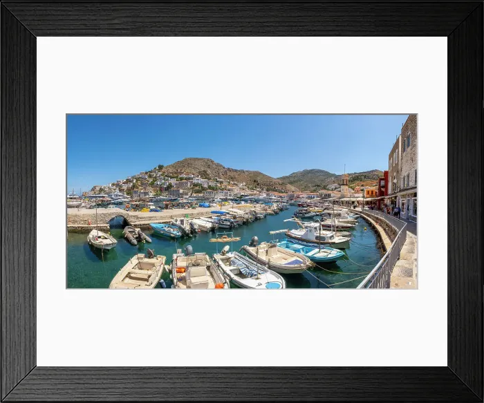 Framed Print : Harbour of Hydra Town, Hydra (Ydra), Saronic Islands, Greece Framed Print : Harbour of Hydra Town, Hydra (Ydra), Saronic Islands, Greece