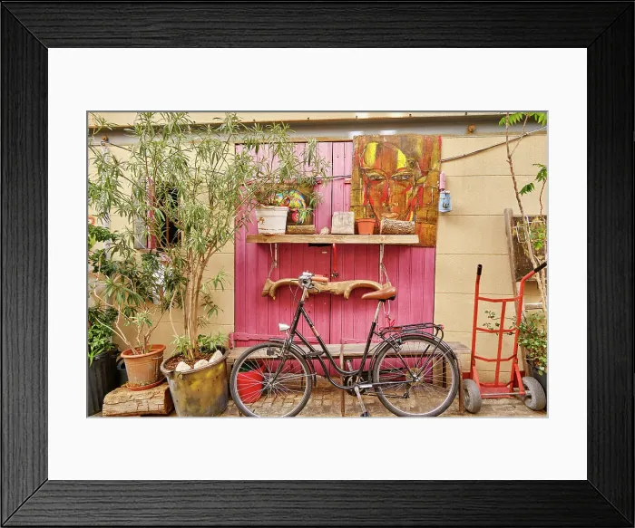 Framed Print : Another way of living life in the tranquil old town of Le Panier, Marseille. France Framed Print : Another way of living life in the tranquil old town of Le Panier, Marseille. France