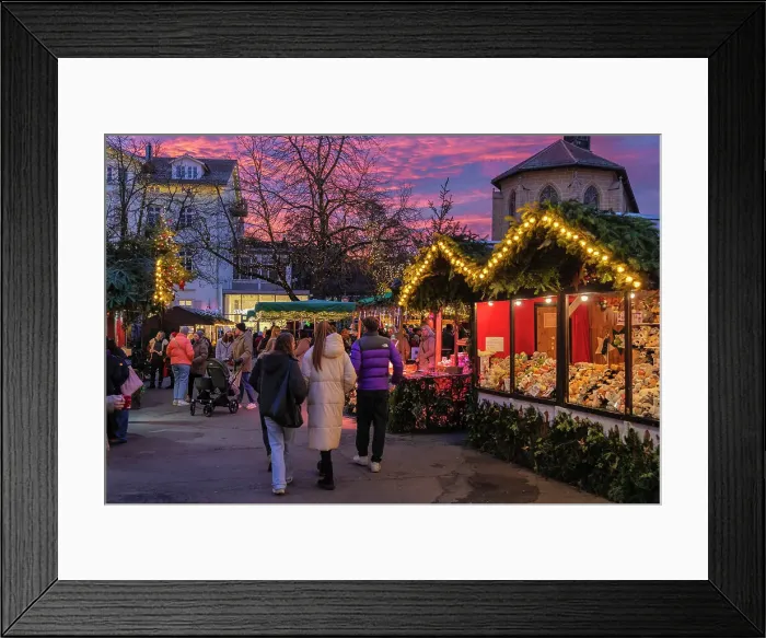 Framed Print : Christmas market, Esslingen, Baden-Wurttemberg, Germany Framed Print : Christmas market, Esslingen, Baden-Wurttemberg, Germany