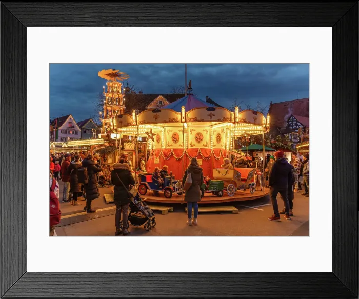 Framed Print : Christmas market, Esslingen, Baden-Wurttemberg, Germany Framed Print : Christmas market, Esslingen, Baden-Wurttemberg, Germany